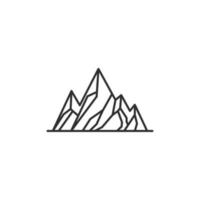 Berg Symbol, isoliert Berg Zeichen Symbol, Vektor Illustration