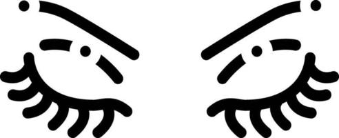 Liniensymbol für die Stirn vektor