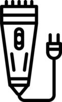 Liniensymbol für Rasiermesser vektor
