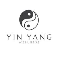 yin yang vektor logotyp design. wellness kreativ logotyp. modern balans och välbefinnande logotyp mall.