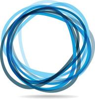 vektor grafik av abstrakt blå cirklar