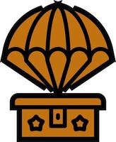 armén fallskärm vektor ikon design