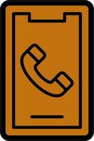 Handy, Mobiltelefon Anruf Vektor Symbol Design