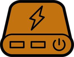 Powerbank-Vektor-Icon-Design vektor