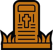 Friedhof-Vektor-Icon-Design vektor