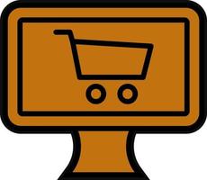 Online-Shopping-Vektor-Icon-Design vektor