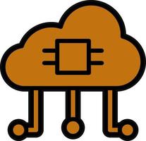 Cloud-Computing-Vektor-Icon-Design vektor