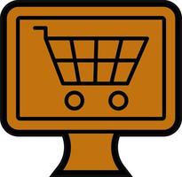 Online-Shopping-Vektor-Icon-Design vektor