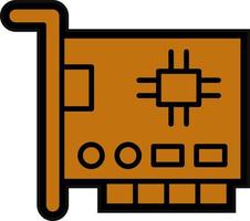 Netzwerk Schnittstelle Karte Vektor Symbol Design