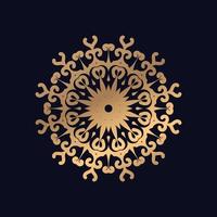 Single abstrakt golden Mandala Design Hintergrund vektor