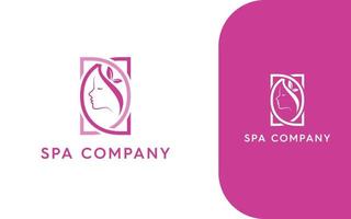 Spa Brief dd Luxus Rosa Logo vektor