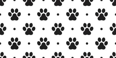 Hund Pfote nahtlos Muster Vektor Katze Pfote Fußabdruck isoliert Polka Punkt Hintergrund Hintergrund Hintergrund