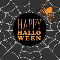 einfache Illustration des glücklichen Halloween-Textsymbolkonzepts für Halloween-Tag vektor