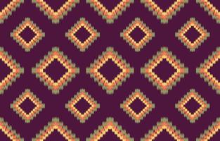 Gelb Stoff Ikat nahtlos Muster geometrisch ethnisch traditionell Stickerei style.design zum hintergrund,teppich,matte,sarong,kleidung,vektor Illustration. vektor