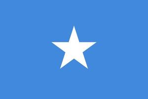 Somalia-Flagge einfache Illustration für Unabhängigkeitstag oder Wahl vektor