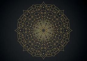 luxus-mandala-hintergrund mit goldenem arabeskenmuster im arabischen islamischen oststil. dekoratives mandala im ramadan-stil. Mandala zum Drucken vektor