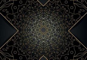 luxus-mandala-hintergrund mit goldenem arabeskenmuster im arabischen islamischen oststil. dekoratives mandala im ramadan-stil. Mandala zum Drucken vektor