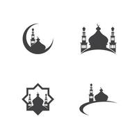 islamisch Moschee Logo Design Vektor Vorlage Illustration