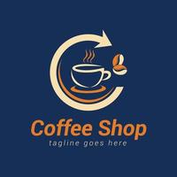 Kaffee Geschäft Logo Vorlage Design, geeignet zum Kaffee und Tee Geschäft. vektor