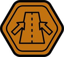 behalten im Fahrbahn Vektor Symbol Design