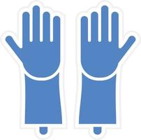 Reinigung Handschuhe Vektor Symbol Design