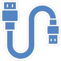 USB-Kabel Vektor Icon Design