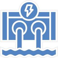 hydro kraft vektor ikon design