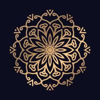 elegant blommig runda prydnad. orientalisk mönster mandala design bakgrund vektor