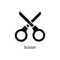 scissor vektor fast ikoner. enkel stock illustration stock