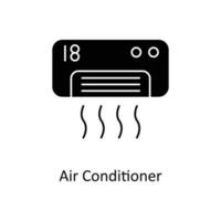 Luft Conditioner Vektor solide Symbole. einfach Lager Illustration Lager