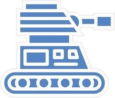 armén tank vektor ikon design