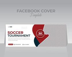 Sport Facebook Startseite Vorlage Design vektor