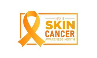 Haut Krebs Bewusstsein Monat ist beobachtete jeder Jahr im dürfen. kann ist Melanom und Haut Krebs Bewusstsein Monat. Vektor Vorlage zum Banner, Gruß Karte, Poster mit Hintergrund. Vektor Illustration.