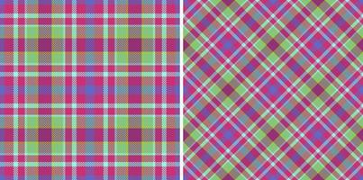 Hintergrund Muster Vektor. Textur Stoff Textil. Plaid nahtlos Tartan überprüfen. vektor