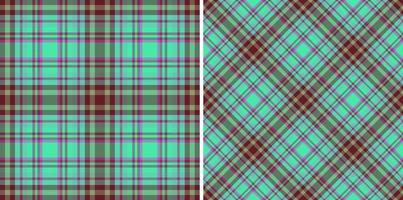 bakgrund kolla upp sömlös. vektor textur tyg. pläd textil- mönster tartan.