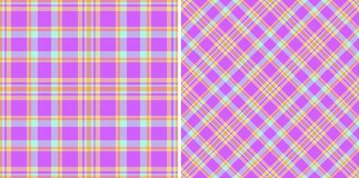 Plaid nahtlos Muster. Vektor Textil- Textur. Stoff Tartan Hintergrund überprüfen.