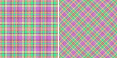 Muster Vektor Textil. Tartan Textur nahtlos. prüfen Plaid Stoff Hintergrund.