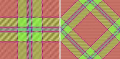 Textil- Tartan nahtlos. Plaid Vektor Hintergrund. Muster Textur prüfen Stoff.