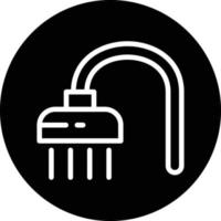 Dusche-Vektor-Icon-Design vektor