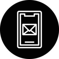 Handy, Mobiltelefon Mail Vektor Symbol Design