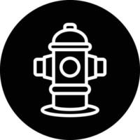 Hydranten-Vektor-Icon-Design vektor