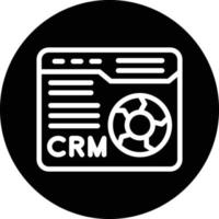 CRM-Vektor-Icon-Design vektor