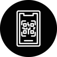 Handy, Mobiltelefon qr Code Vektor Symbol Design