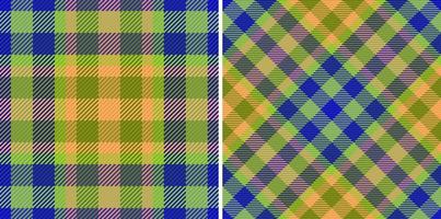 nahtlos Vektor überprüfen. Textil- Tartan Muster. Hintergrund Textur Plaid Stoff.