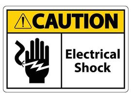 Elektroschock Stromschlag Symbol Zeichen, Vektor-Illustration, isolieren auf weißem Hintergrund Etikett .eps10 vektor