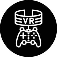 vr spel vektor ikon design