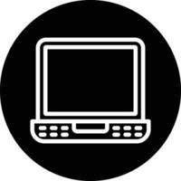 Laptop-Vektor-Icon-Design vektor