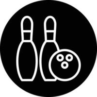 Bowling-Vektor-Icon-Design vektor