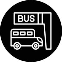 Bus halt Vektor Symbol Design