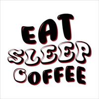 Kaffee retro Art Typografie Design zum T-Shirt, Karten, Rahmen Kunstwerk, Taschen, Tassen, Aufkleber, Becher, Telefon Fälle, drucken usw. vektor